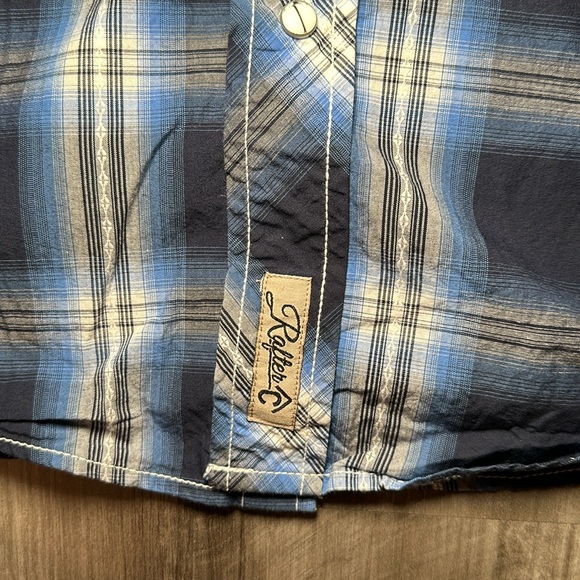 Rafter-C Cowboy Collection Western Long Sleeve Pearl Snap Button Shirt - Large - Picture 5 of 8